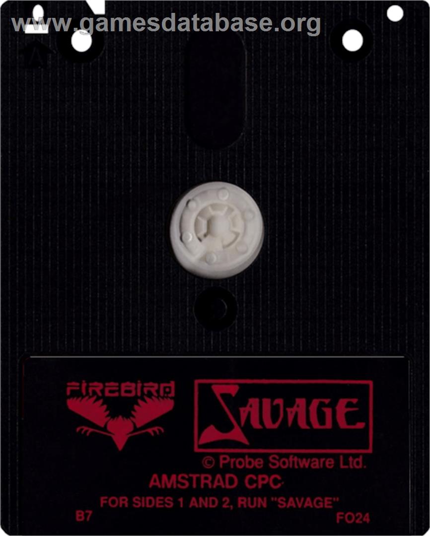 Savage - Amstrad CPC - Artwork - Cartridge
