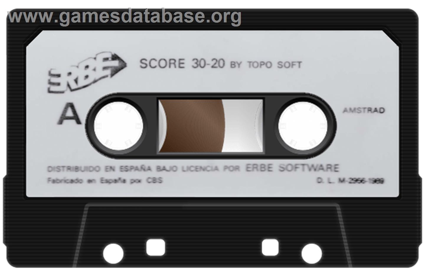 Score 3020 - Amstrad CPC - Artwork - Cartridge