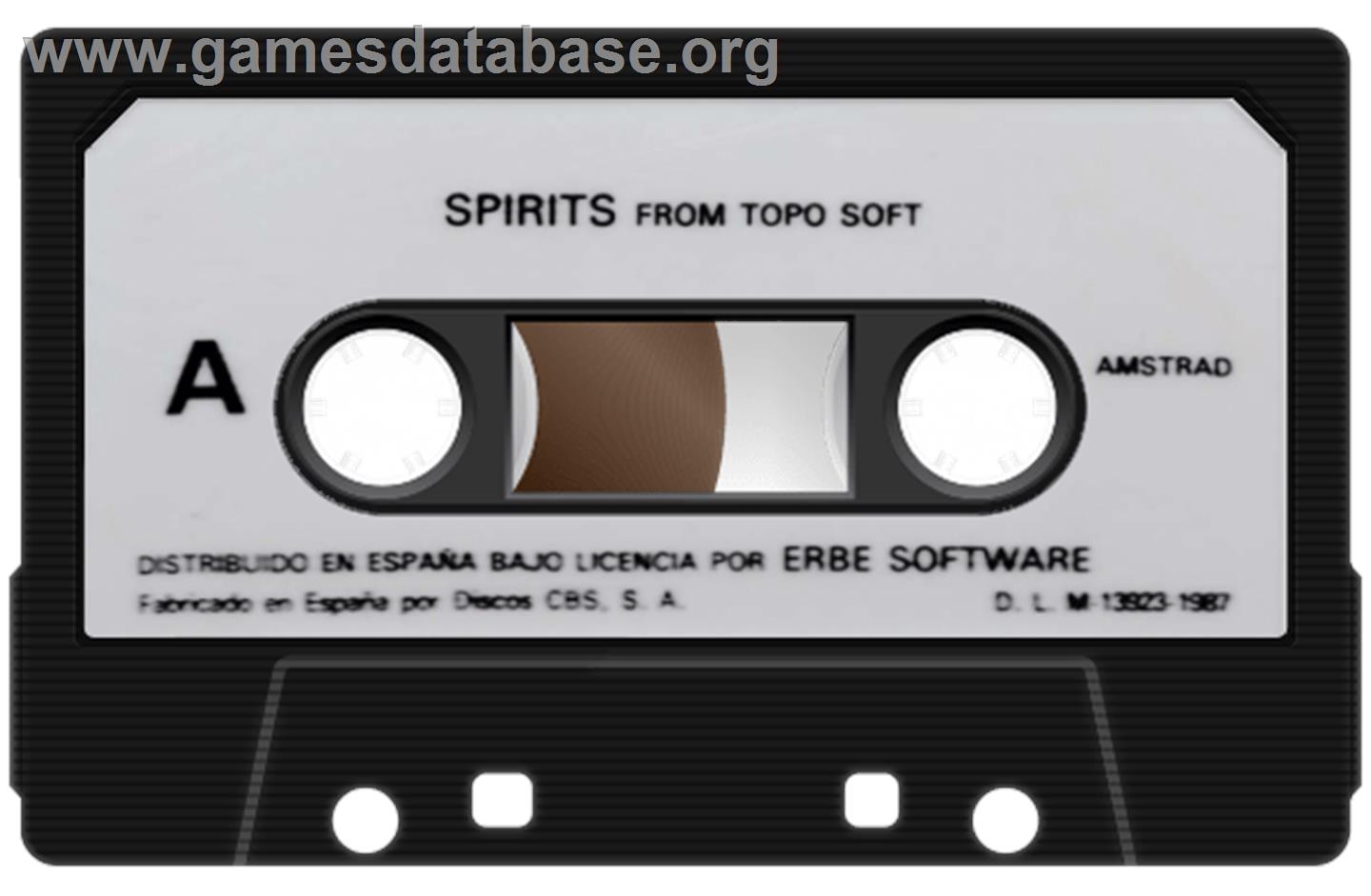 Spirits - Amstrad CPC - Artwork - Cartridge