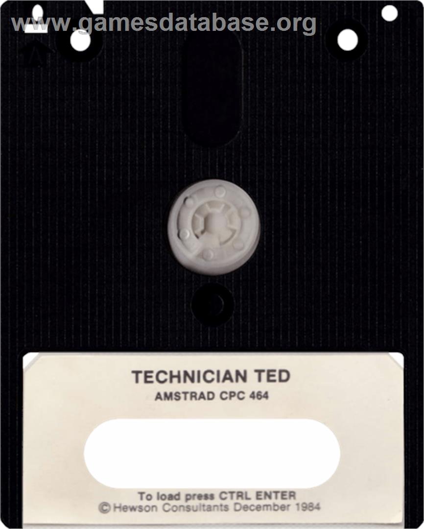 Technician Ted - Amstrad CPC - Artwork - Cartridge