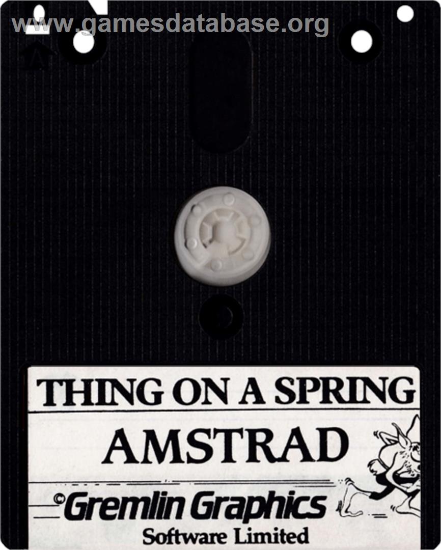 Thing on a Spring - Amstrad CPC - Artwork - Cartridge