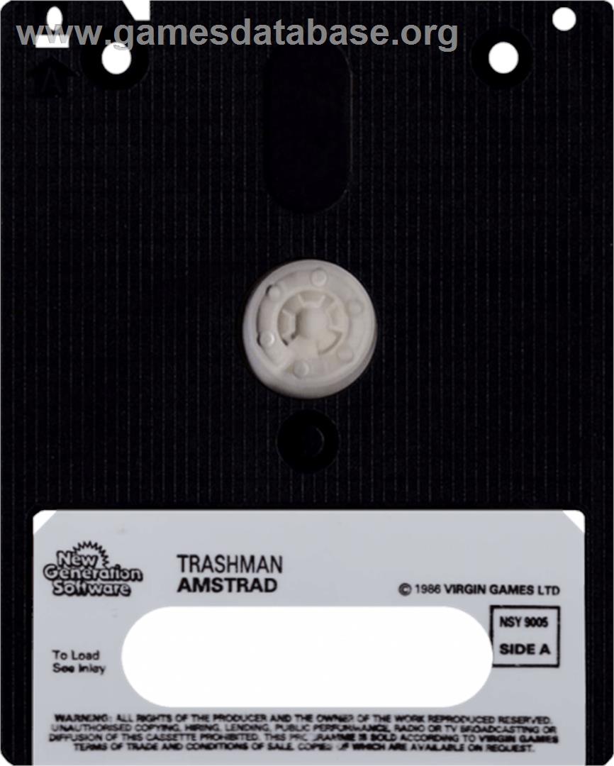 Trashman - Amstrad CPC - Artwork - Cartridge
