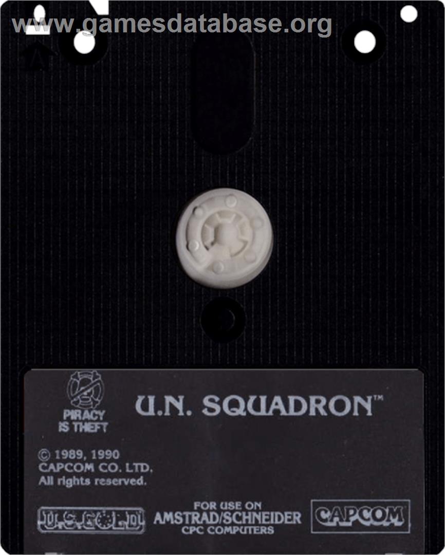 U.N. Squadron - Amstrad CPC - Artwork - Cartridge