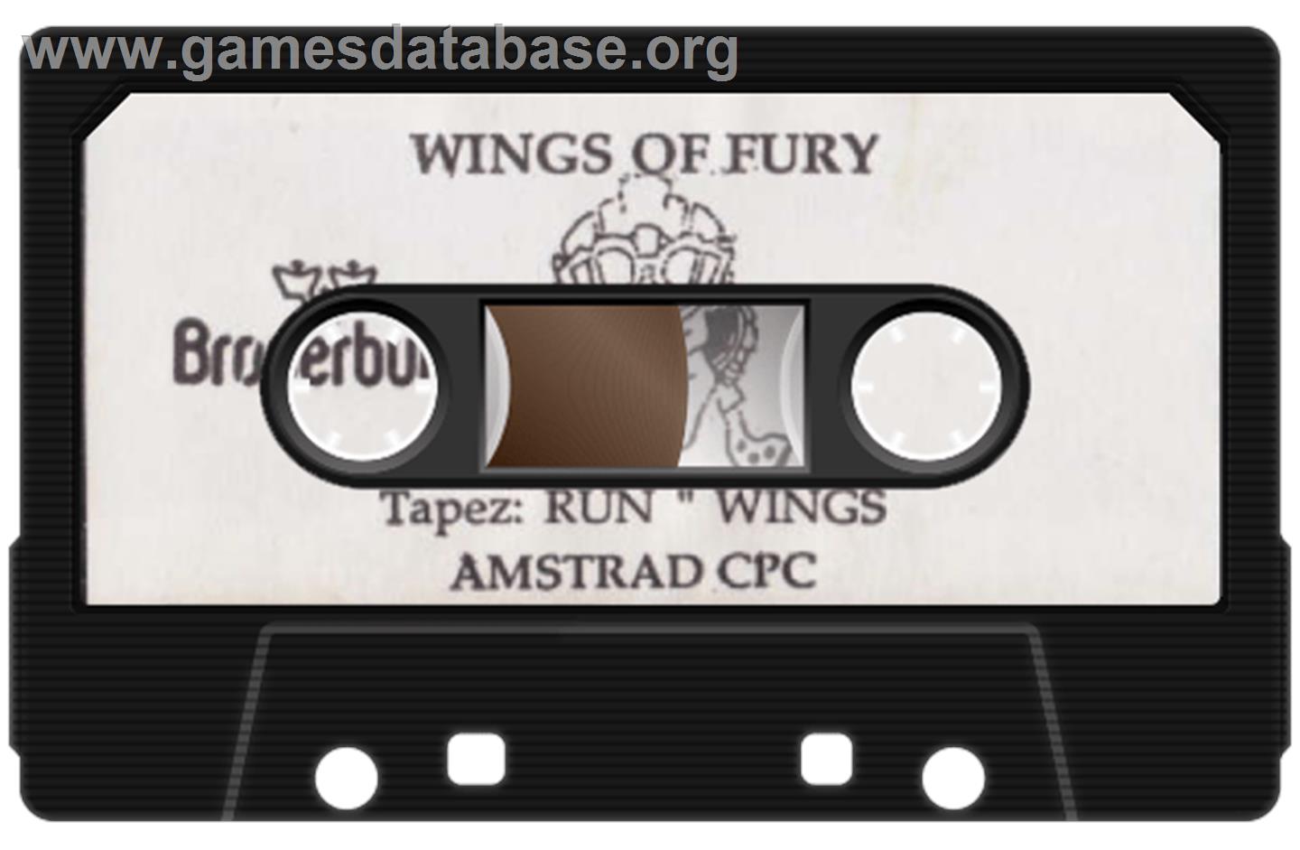 Wings of Fury - Amstrad CPC - Artwork - Cartridge