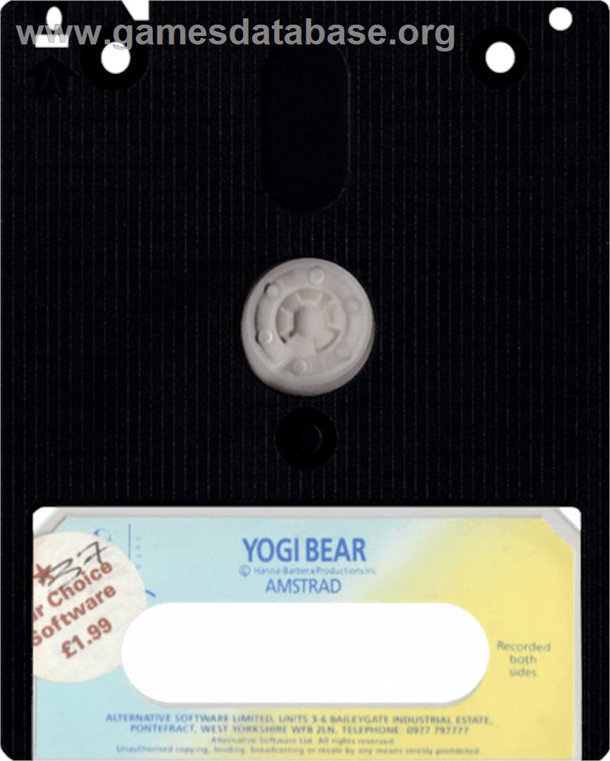 Yogi Bear - Amstrad CPC - Artwork - Cartridge