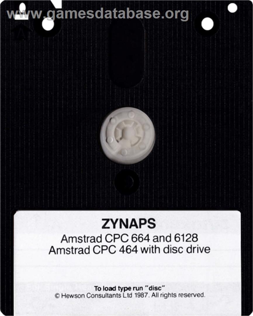 Zynaps - Amstrad CPC - Artwork - Cartridge