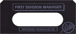 Top of cartridge artwork for 1st Division Manager on the Amstrad CPC.