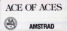 Top of cartridge artwork for Ace of Aces on the Amstrad CPC.