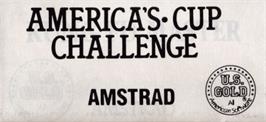 Top of cartridge artwork for Arnie's America's Cup Challenge on the Amstrad CPC.