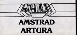 Top of cartridge artwork for Artura on the Amstrad CPC.