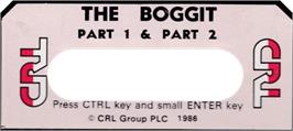 Top of cartridge artwork for Boggit on the Amstrad CPC.