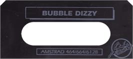 Top of cartridge artwork for Bubble Dizzy on the Amstrad CPC.
