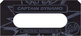 Top of cartridge artwork for Captain Dynamo on the Amstrad CPC.