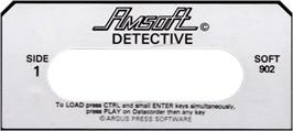 Top of cartridge artwork for Detective on the Amstrad CPC.
