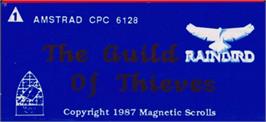 Top of cartridge artwork for Guild of Thieves on the Amstrad CPC.