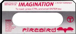 Top of cartridge artwork for Imagination on the Amstrad CPC.