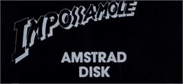 Top of cartridge artwork for Impossamole on the Amstrad CPC.