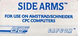 Top of cartridge artwork for Live Ammo on the Amstrad CPC.