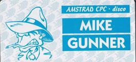 Top of cartridge artwork for Mike Gunner on the Amstrad CPC.