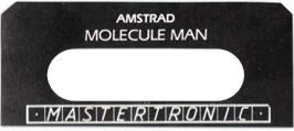 Top of cartridge artwork for Molecule Man on the Amstrad CPC.