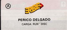 Top of cartridge artwork for Perico Delgado Maillot Amarillo on the Amstrad CPC.