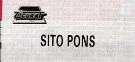 Top of cartridge artwork for Sito Pons 500cc Grand Prix on the Amstrad CPC.