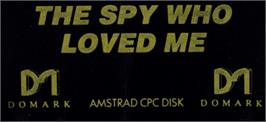 Top of cartridge artwork for Spy Who Loved Me on the Amstrad CPC.