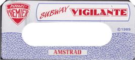 Top of cartridge artwork for Subway Vigilante on the Amstrad CPC.