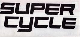 Top of cartridge artwork for Super Cycle on the Amstrad CPC.