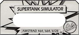 Top of cartridge artwork for Super Tank Simulator on the Amstrad CPC.