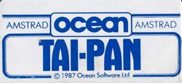 Top of cartridge artwork for Taipan on the Amstrad CPC.