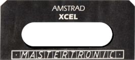 Top of cartridge artwork for Xcel on the Amstrad CPC.