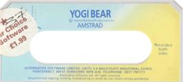 Top of cartridge artwork for Yogi Bear on the Amstrad CPC.