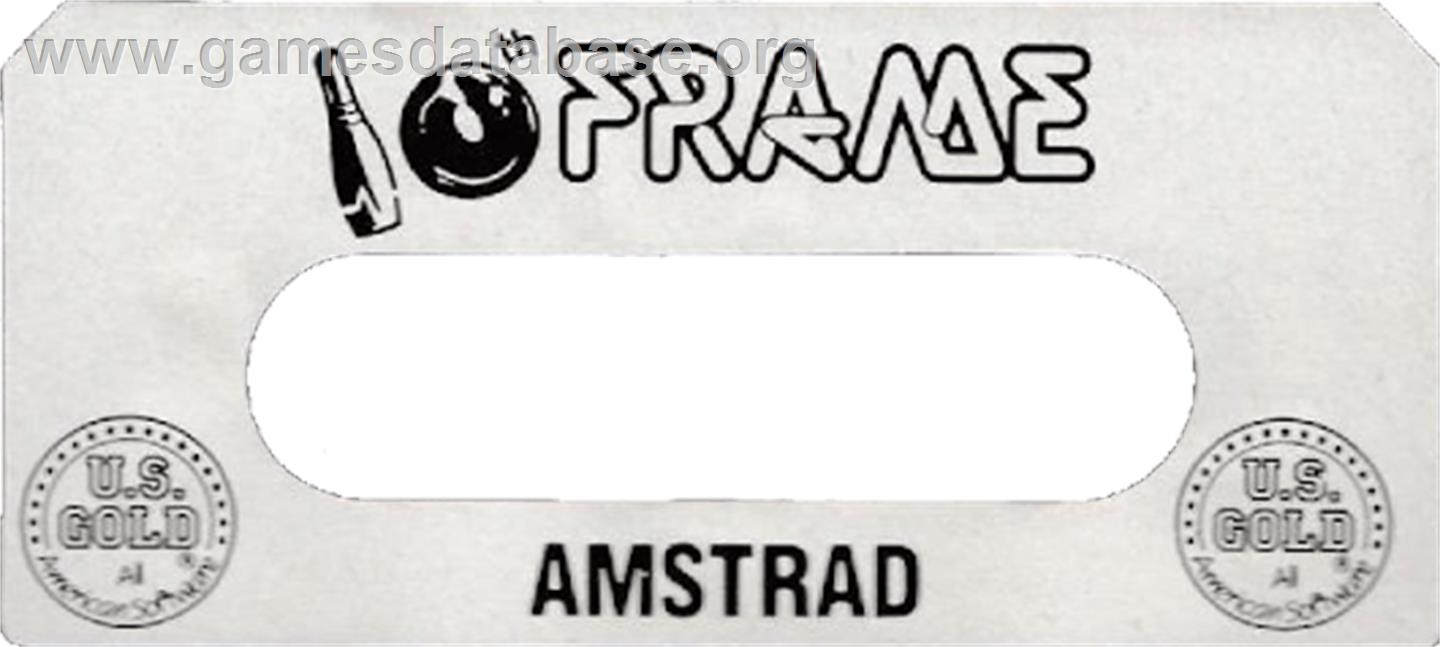 10th Frame - Amstrad CPC - Artwork - Cartridge Top