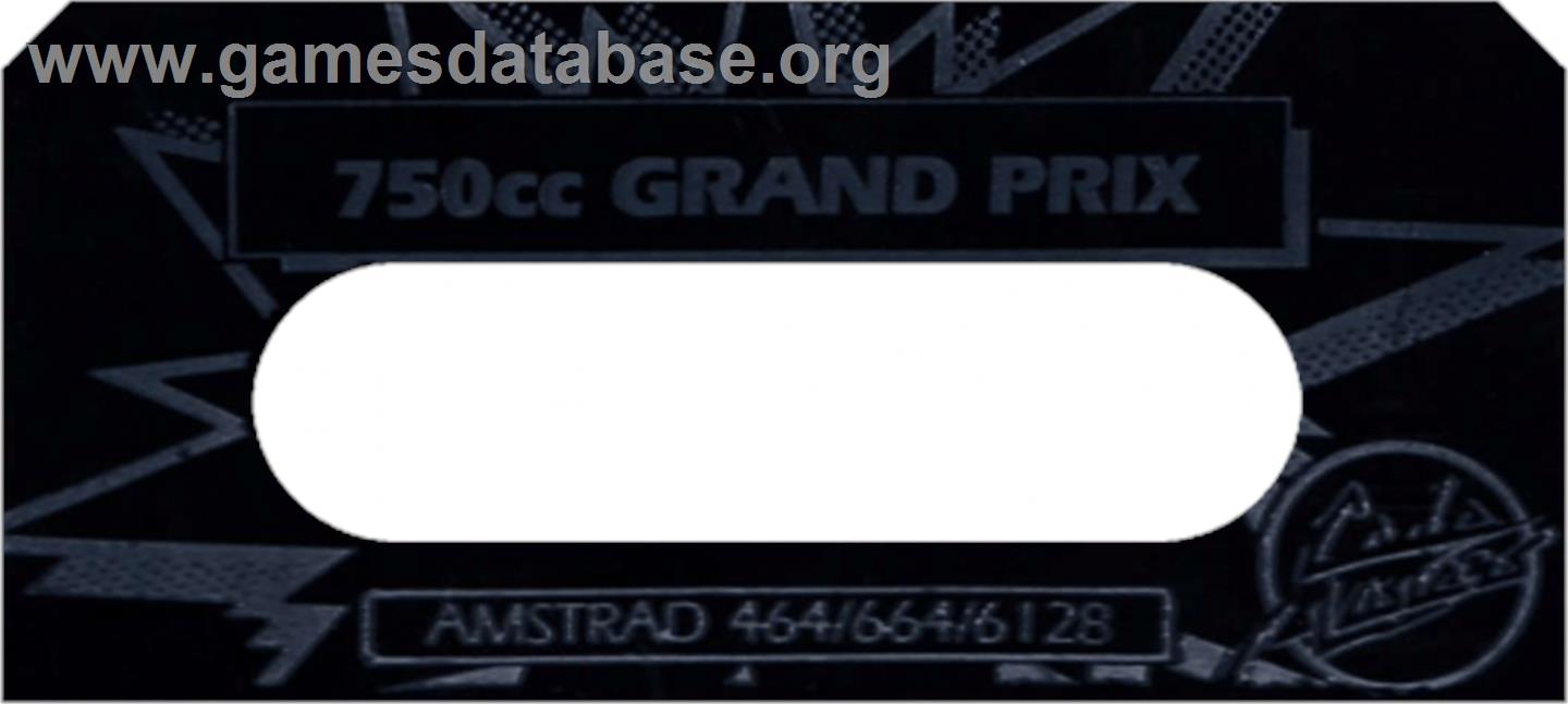 750cc Grand Prix - Amstrad CPC - Artwork - Cartridge Top