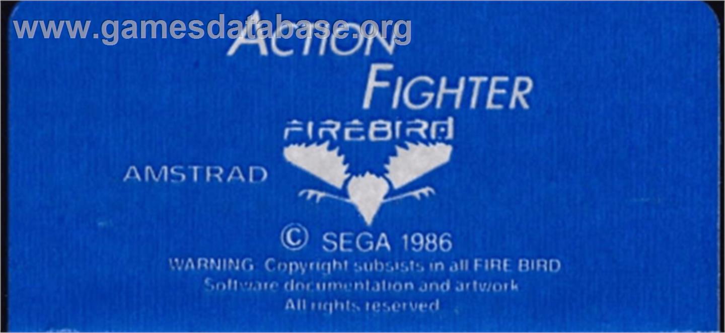Action Fighter - Amstrad CPC - Artwork - Cartridge Top