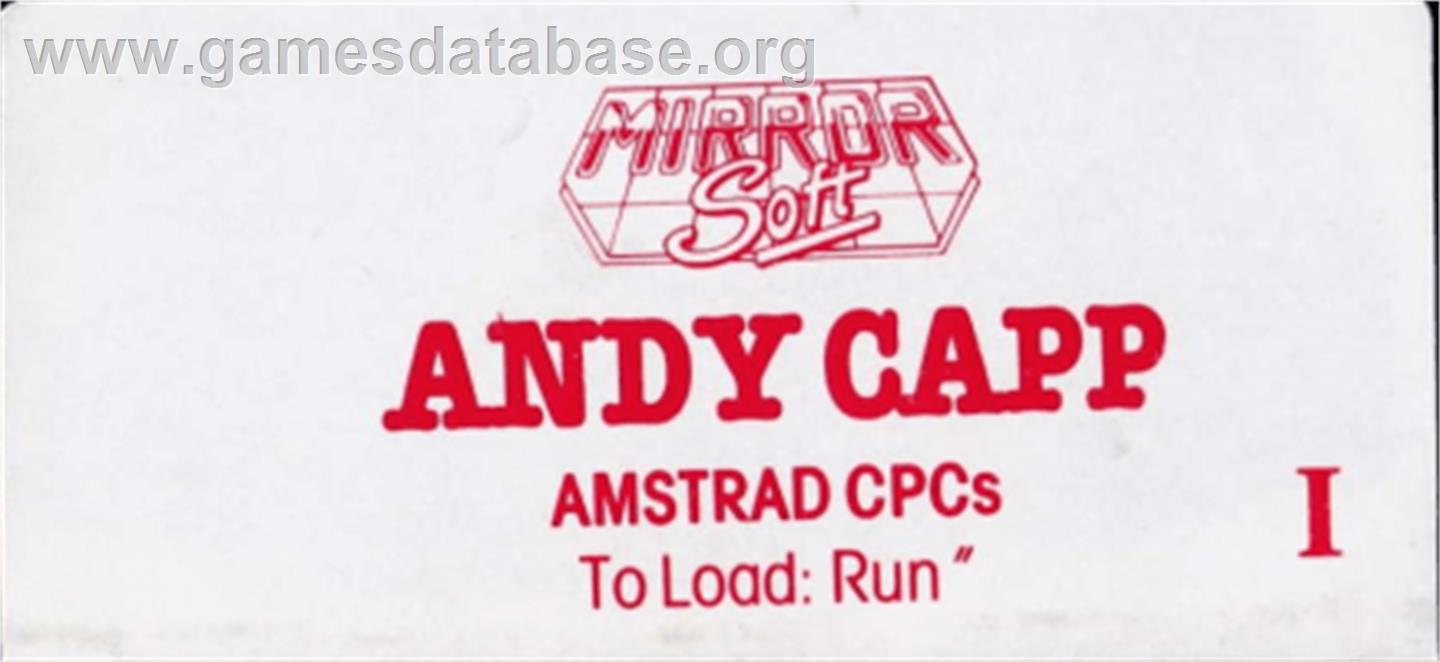Andy Capp - Amstrad CPC - Artwork - Cartridge Top