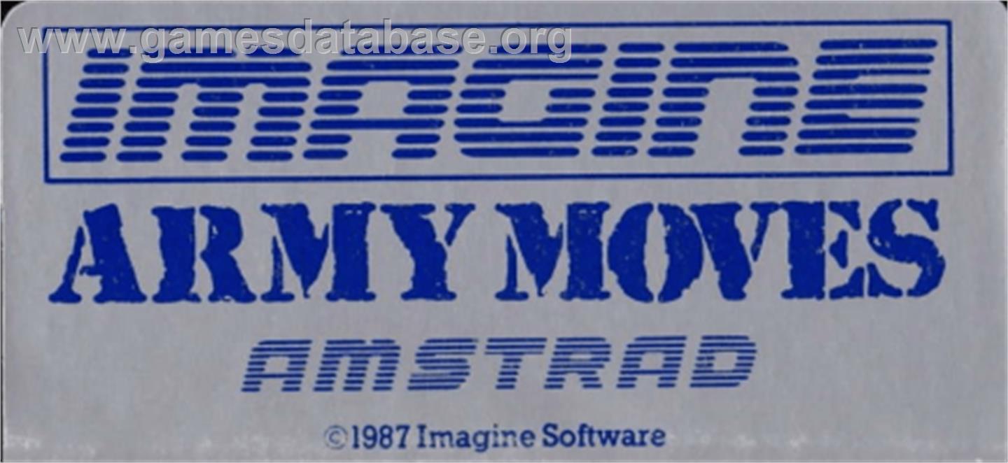Army Moves - Amstrad CPC - Artwork - Cartridge Top