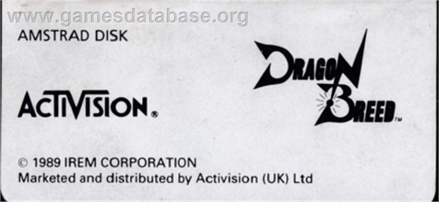 Bad Dudes vs. Dragonninja - Amstrad CPC - Artwork - Cartridge Top