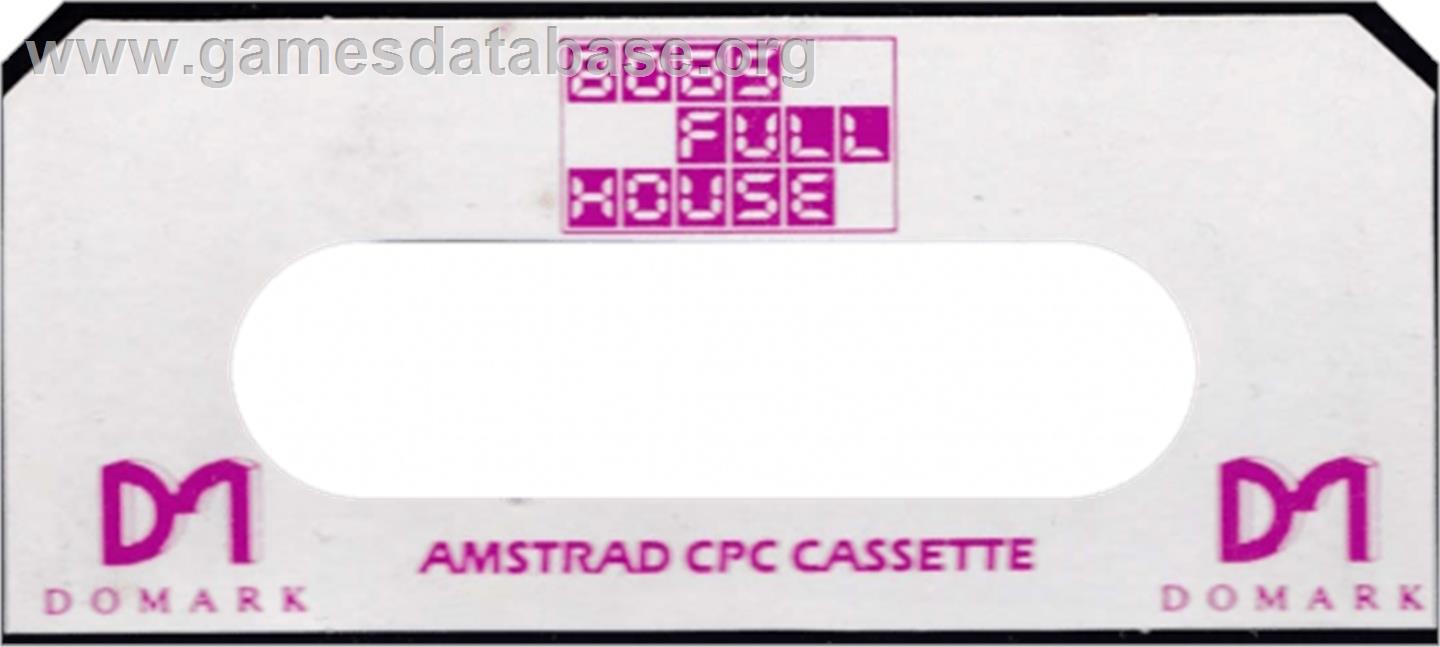 Bob's Full House - Amstrad CPC - Artwork - Cartridge Top