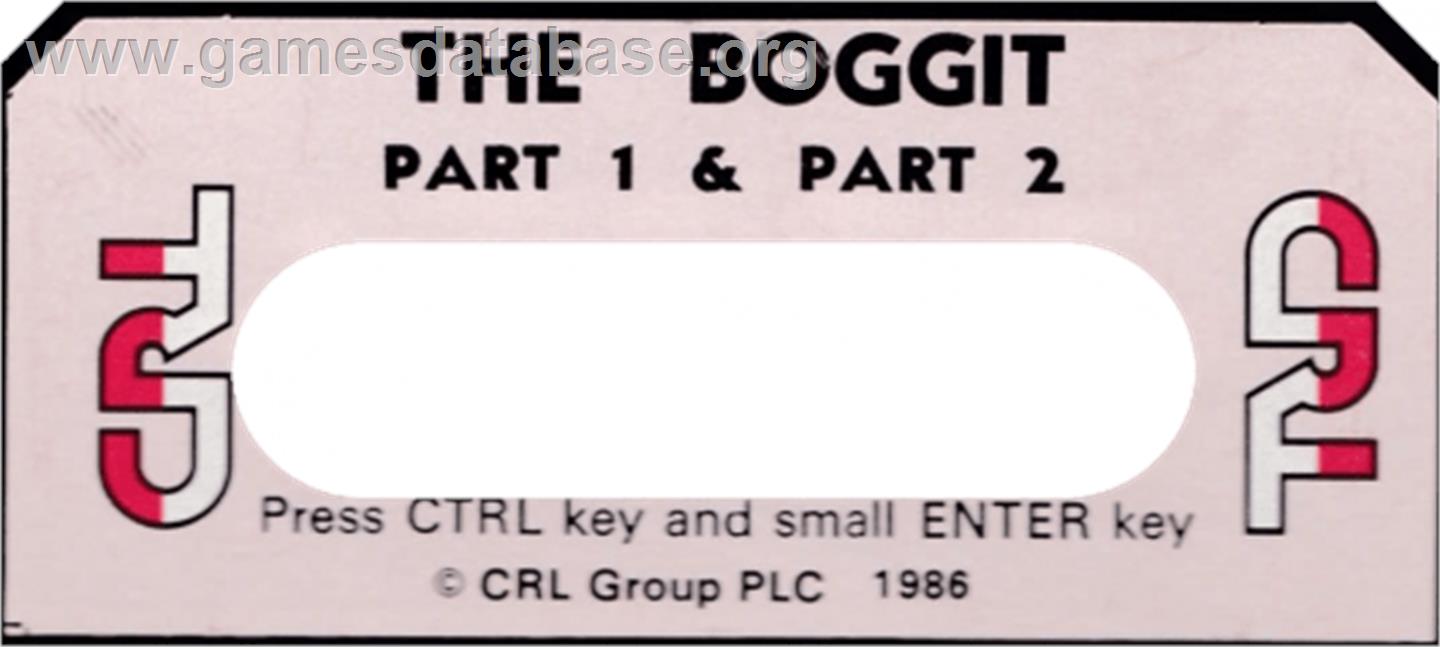 Boggit - Amstrad CPC - Artwork - Cartridge Top