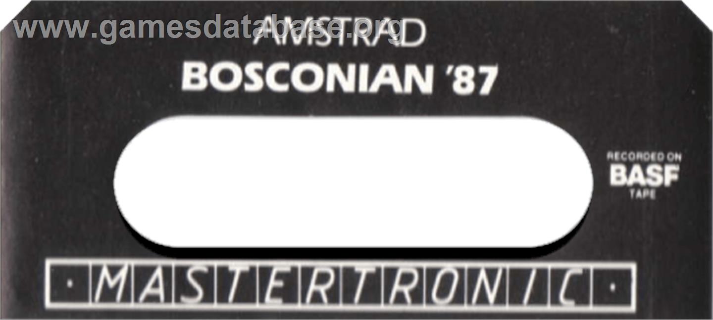Bosconian '87 - Amstrad CPC - Artwork - Cartridge Top