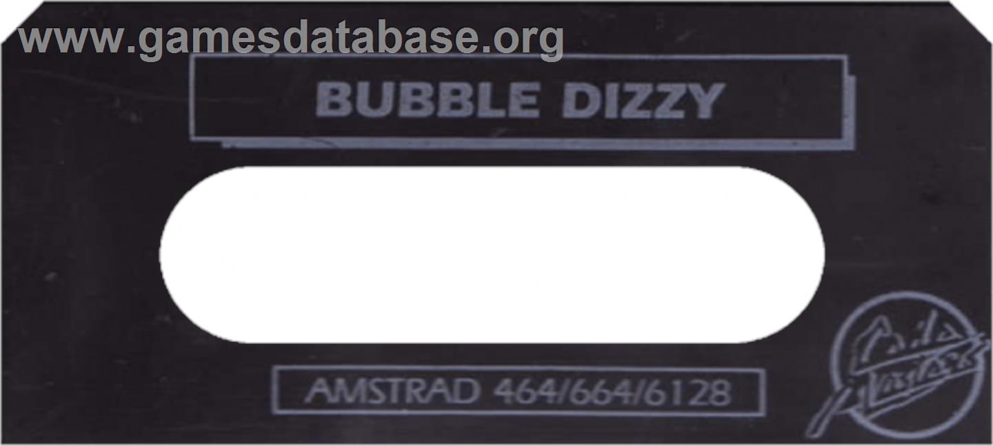 Bubble Dizzy - Amstrad CPC - Artwork - Cartridge Top