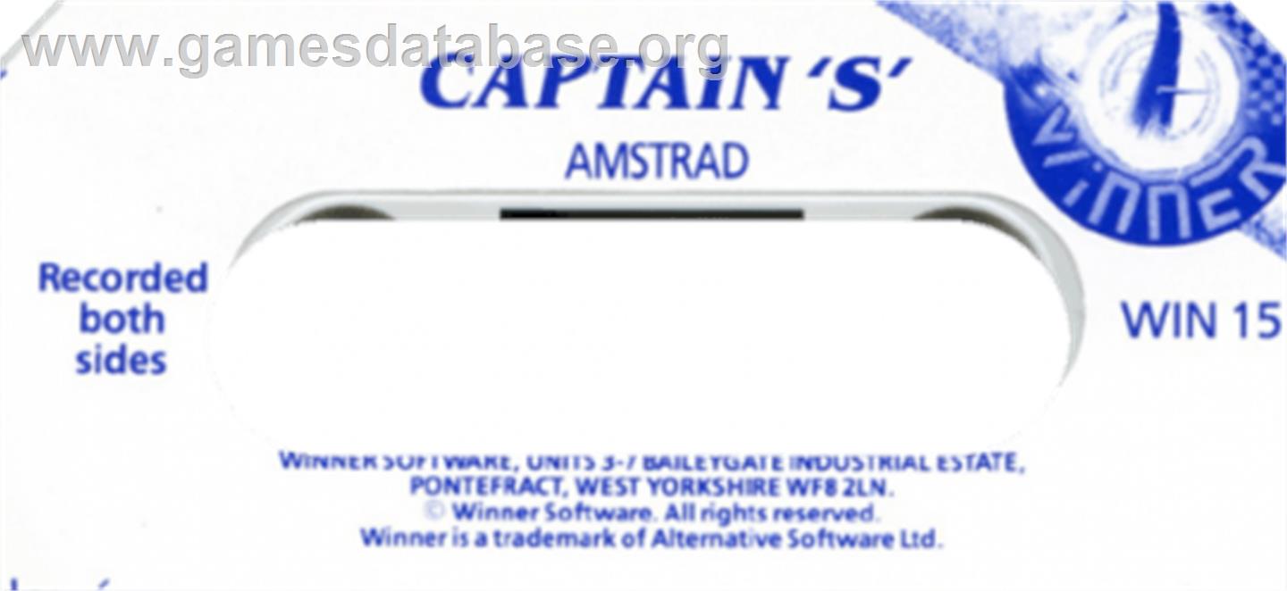 Capitán Sevilla - Amstrad CPC - Artwork - Cartridge Top