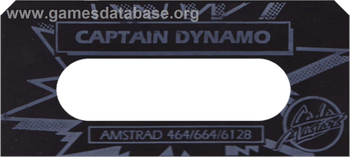 Captain Dynamo - Amstrad CPC - Artwork - Cartridge Top