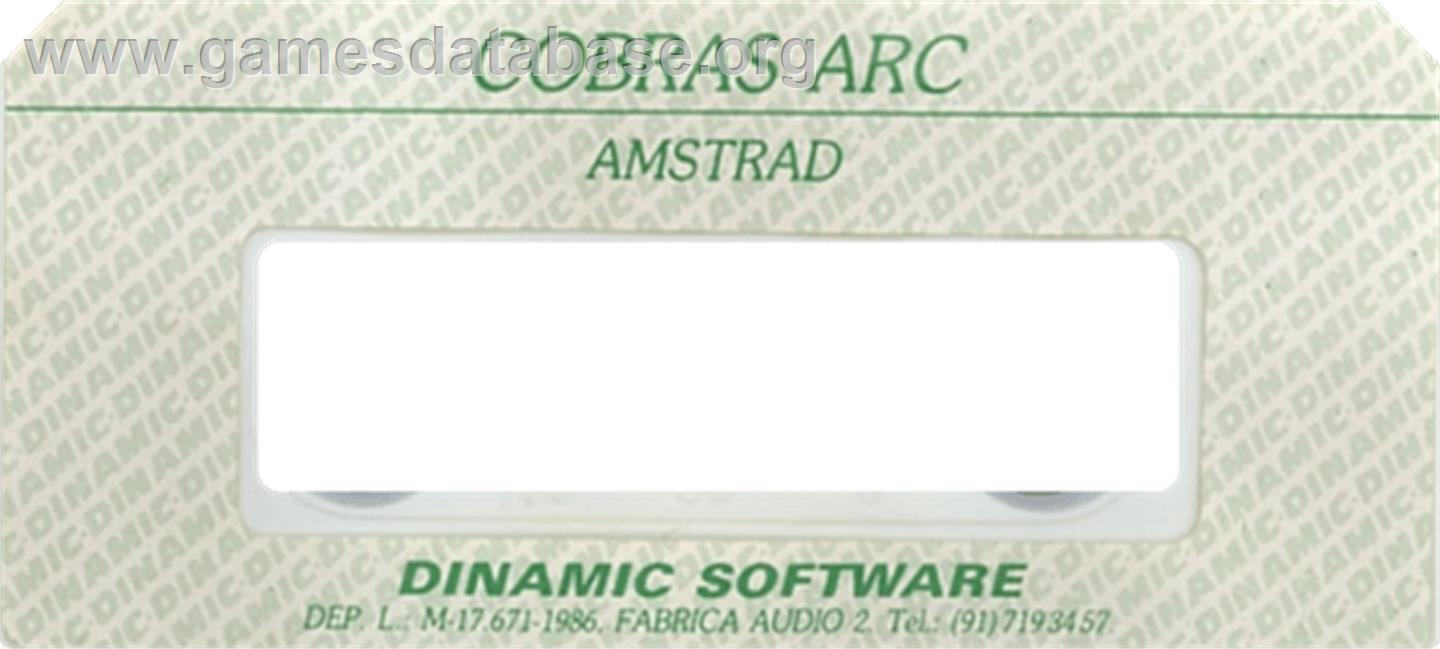 Cobra's Arc - Amstrad CPC - Artwork - Cartridge Top