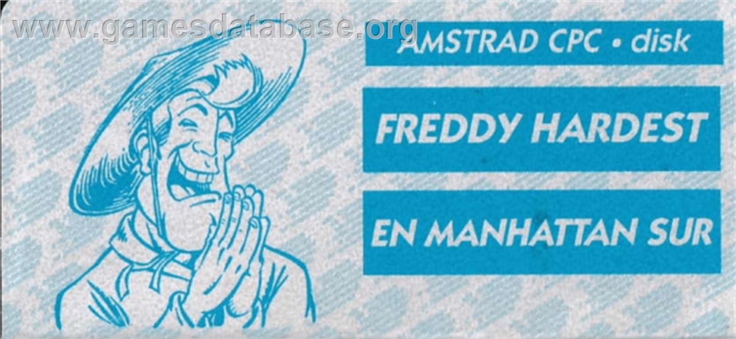 Freddy Hardest in South Manhattan - Amstrad CPC - Artwork - Cartridge Top