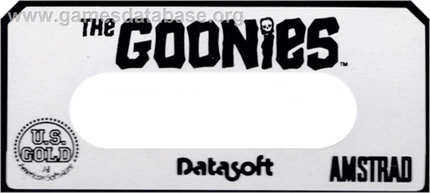 Goonies, The - Amstrad CPC - Artwork - Cartridge Top