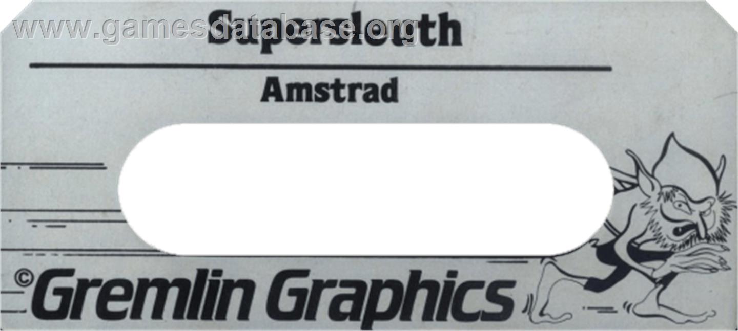 Grumpy Gumphrey Supersleuth - Amstrad CPC - Artwork - Cartridge Top