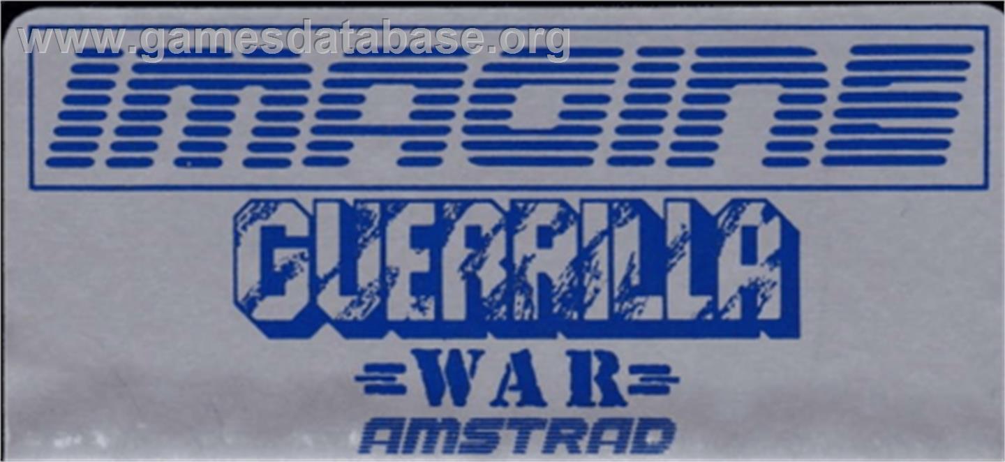 Guerrilla War - Amstrad CPC - Artwork - Cartridge Top